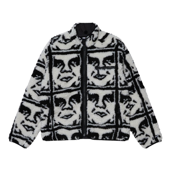 Obey Ανδρικό μπουφάν Repeated Icon Sherpa Jacket
